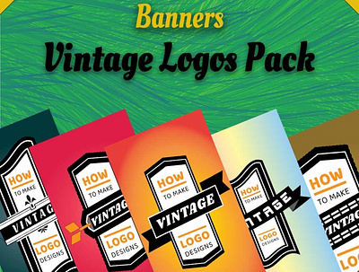 Vintage labels pack illustration label logo vector vintage