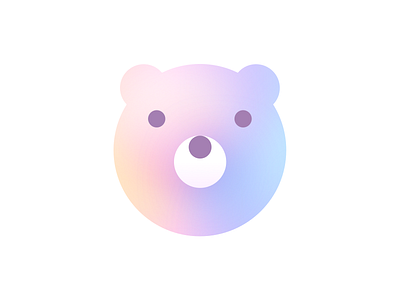 Colorful bear bear icon ui