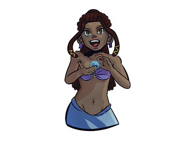 YEMAYA STICKER ILLUSTRATION