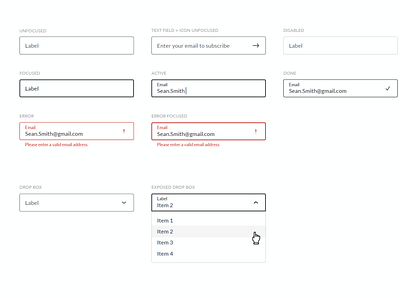 UI Elements Design System Forms creative direction design system ui