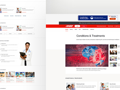 Conditions & Treatments New Design System design system product design templates ux