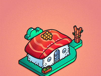 Sushi Japonica - Tezos NFT character cute flat illustration illustration nft nftart