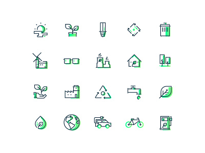 Ecology Icon eco energy ecology energy icon envato envato market flat icons flat line icon global warming graphicriver green iconography modern icons