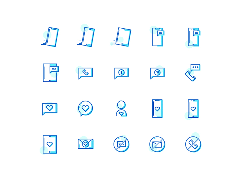 Message And Communication Icon Sets business communication flat design flat icon flat line icon sets mail message messaging phone