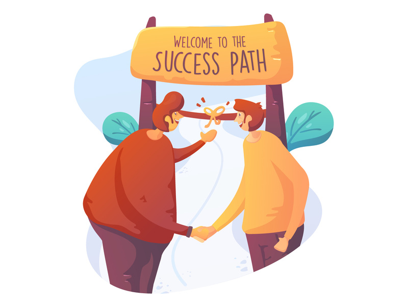 Path To Success Stock Illustration Illustration Of Link 22181940