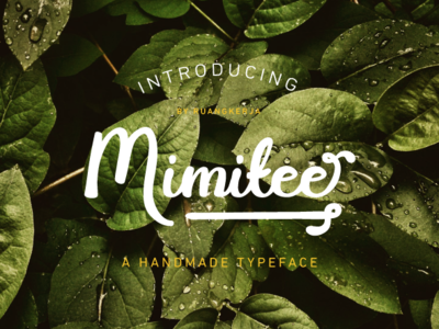 Mimitee - A handmade typeface font font bundle font design handmade handwriting handwritten handwritten font typeface