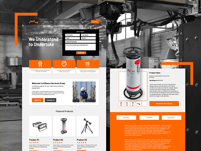 Alliance Services Group | Website Design design graphic design ui ux website design