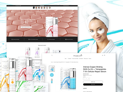 Double Bay Cosmeceuticals | Website Design design graphic design ui ux website design
