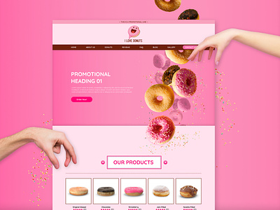I Love Donuts | Website Design design graphic design ui ux website design