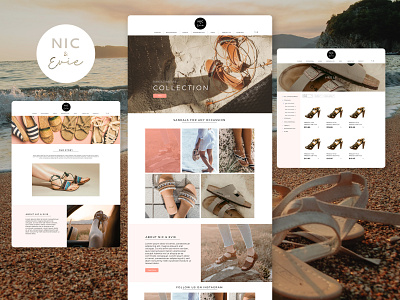 Nic & Evie | Website Design branding design graphic design logo ui website design