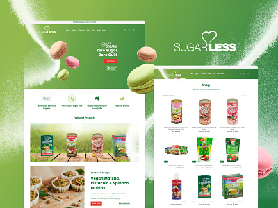 Sugarless | Website Design design graphic design ui website design