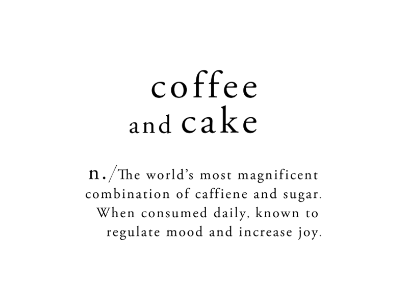 Coffee and Cake by Rachel Vanderzon on Dribbble
