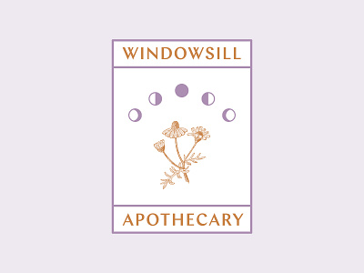 Windowsill Apothecary apothecary botanical chamomile herbalism herbalist moon phases moons plant plants queer window windowsill witchy
