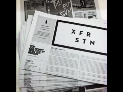 New Museum Newspaper XFR STN black and white grid museum new museum publication xfr stn