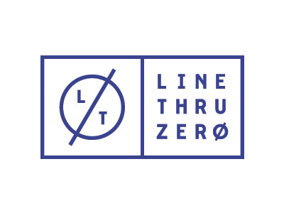 Line Thru Zero Logo circle exhibition design identity logo nordic seal stamp zero