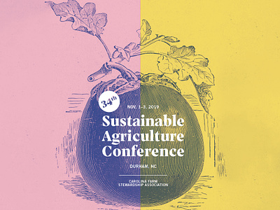Sustainable Agriculture Conference Logo agriculture aubergine conference eggplant farm logo vegetable