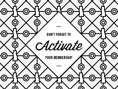 New Museum Membership Activation Reminder architecture building membership museum pattern script type