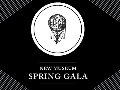 New Museum Gala balloon black and white gala invitation new museum