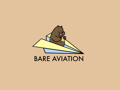 Bare Aviation Custom Logo animation branding design graphic design illustration logo
