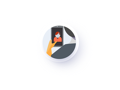 selfie design icon illustration interface painting ui