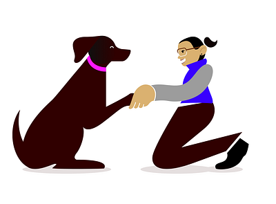 Besties affinity designer dogs illustration portrait vector