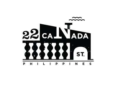 Canada St. black and white branding house identity logo