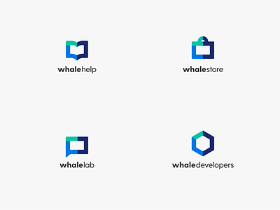 Whale Sub Brands blue brand identity developers help lab naver navy solid color store sub brand symbol turquoise whale whale logo