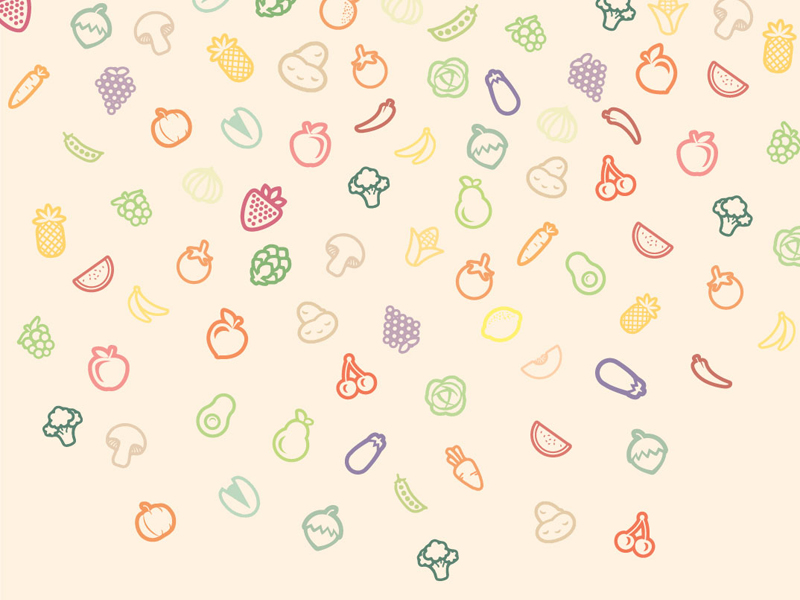 Fruits and Veggies wallpaper by Lindsay on Dribbble