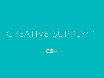 Creative Supply Co. logo concept clean custom type logo typeset typesetting