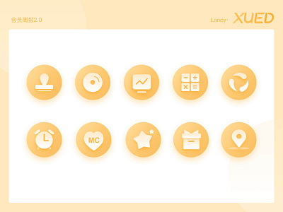 会员周报icon icons ui