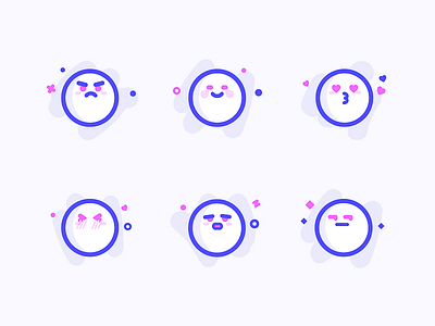 Emoticons Icon app color design emoji emotion expression icon illustator ui ux visual