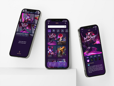 Mobile Legends Dark Apps UI by Indah Rosita on Dribbble
