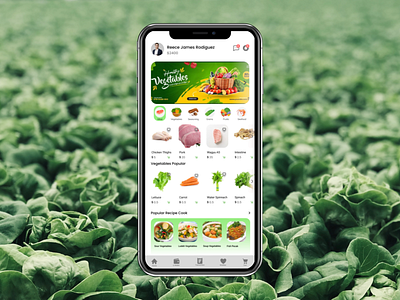 Vegetable Market App - UI Design app appsdesign branding design figma figmadesign graphic design illustration logo ui