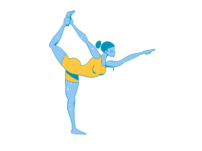 Hot Yoga 2d animation bikram gif hot sweat yoga