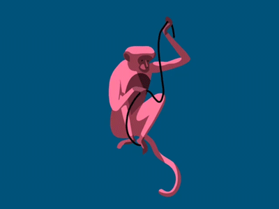 monkey biz 2d animation gif monkey rope