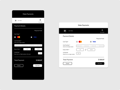 DailyUI002 - Credit Card Checkout