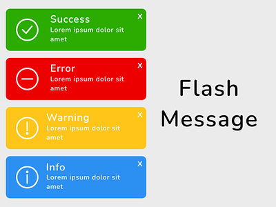 #DailyUI011- Flash Message