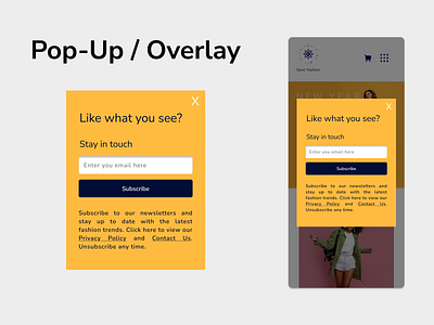 #DailyUI0016 - Pop-Up/Overlay