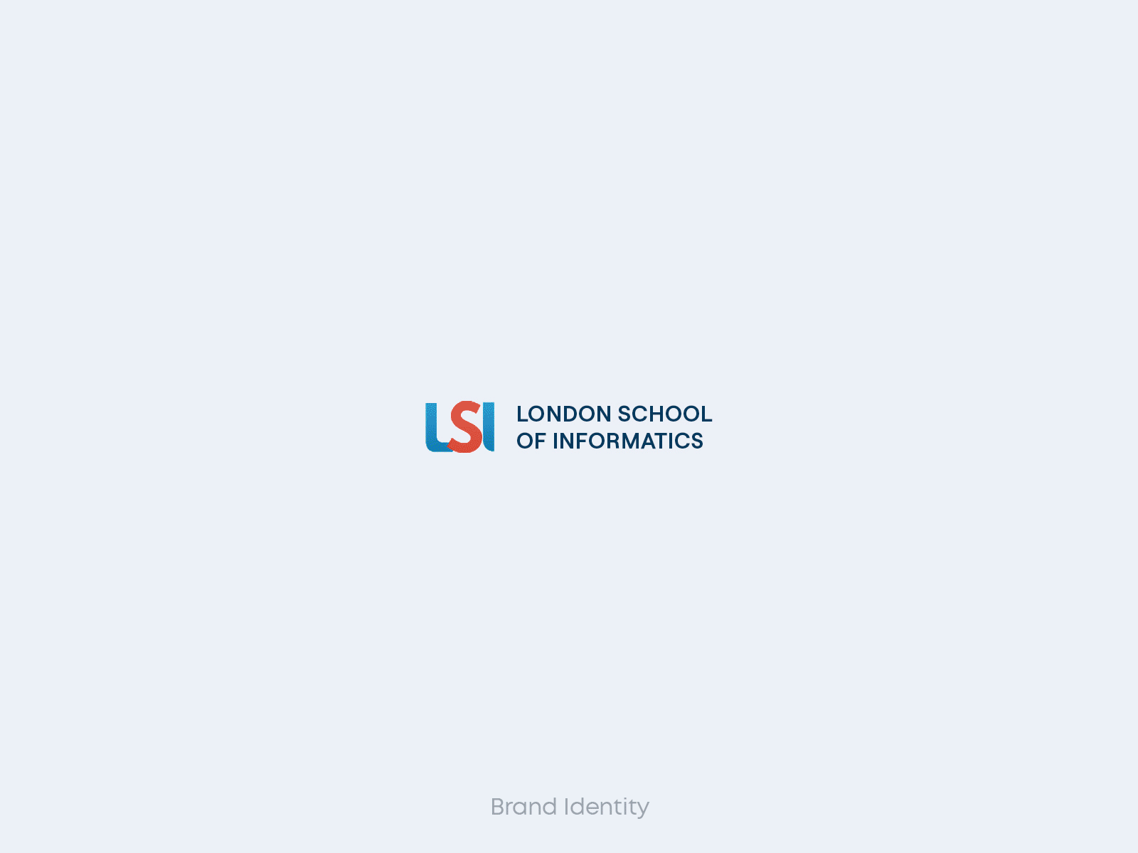 London School Of Informatics branding brochure graphic design logo social media