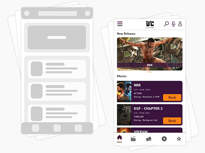 UC movie booking app app branding figma graphic design user experience ux design uxui web design website