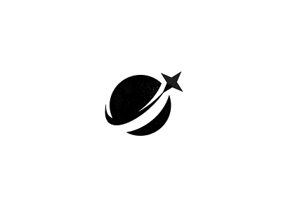 jood blackandwhite booking logo logomark logotype planet sign star track