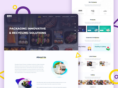 PPC - Landing Page adobe xd company design landing page package product design recycling ui ux uxdesign web webdesign