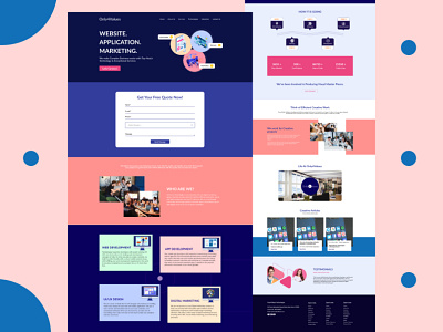 IT software development company website design inspiration it company software development ui design ui ux user interface ux design web design website design website landing page