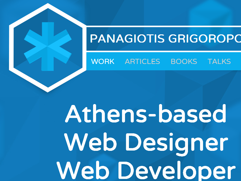 Personal Website Redesign redesign personal parallax