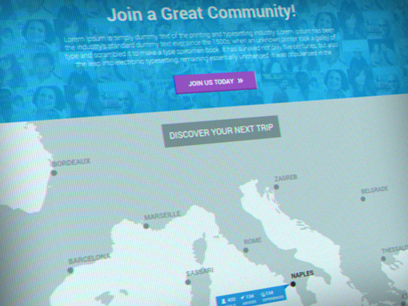 Travel Map travel map community flat bootstrap
