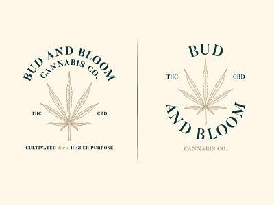 Bud and Bloom brand branding cannabis cannabis club cannabis design cannabis leaf cbd cbd oil club hemp logo sativa thc