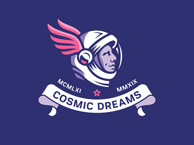 Dreaming The Stars astronaut cosmonaut cosmos dream face helmet space star wings