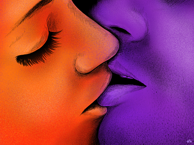 E C S T A S Y art character couple creative design drawing ecstasy illustration kiss lip liplock love lovely minimal procreate sketch ux