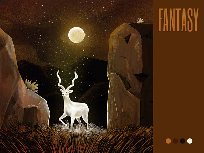 FANTASY art creative deer design digital drawing fantasy illustration procreate
