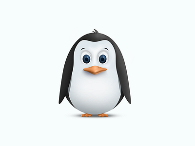 Penguin art bird character concept creative cute design digital illustration inspiration penguin photoshop